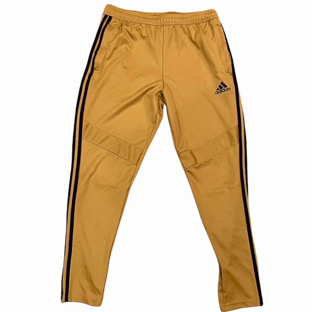 Men’s Gold Adidas Athletic Sweatpants